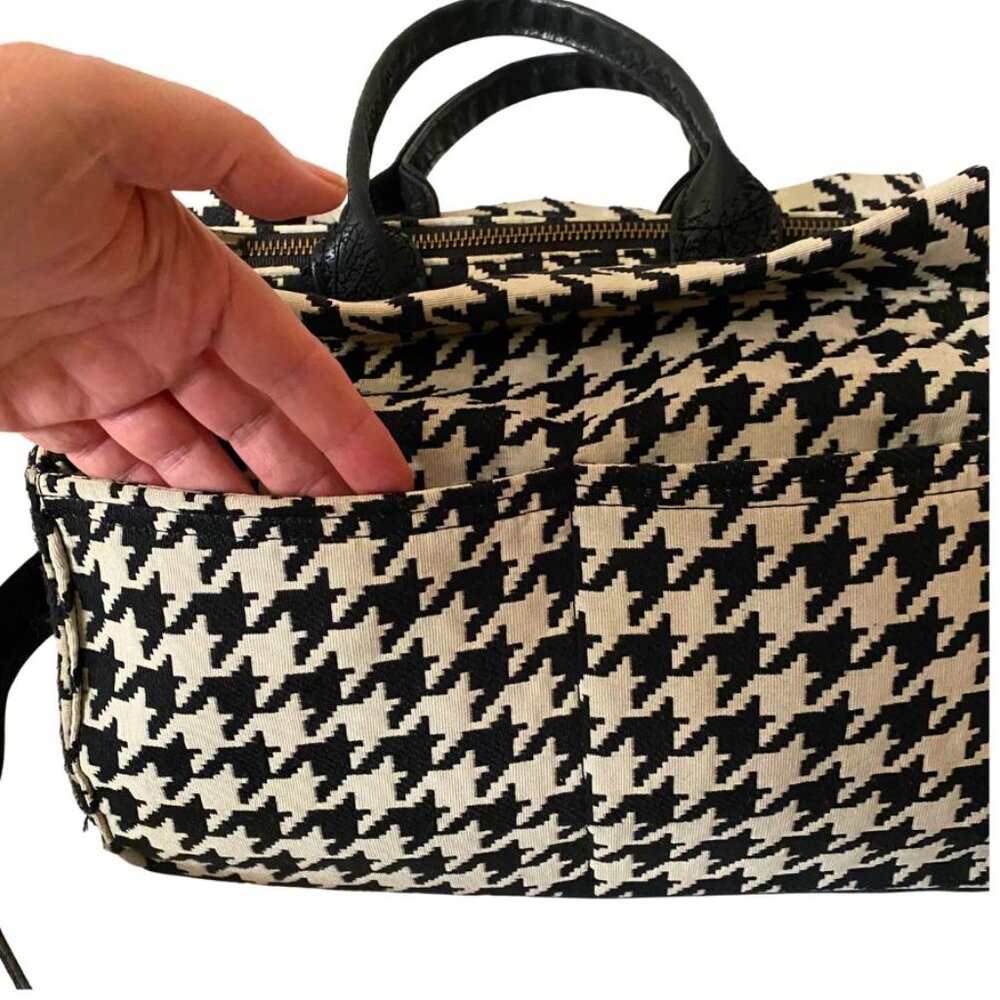 Rare Rebekah Scott Houndstooth camera bag medium - FREE SHIPPING